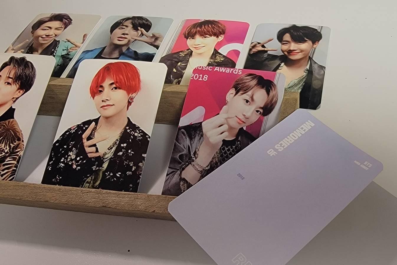 BTS Memories 2018 Blue Ray Photocards