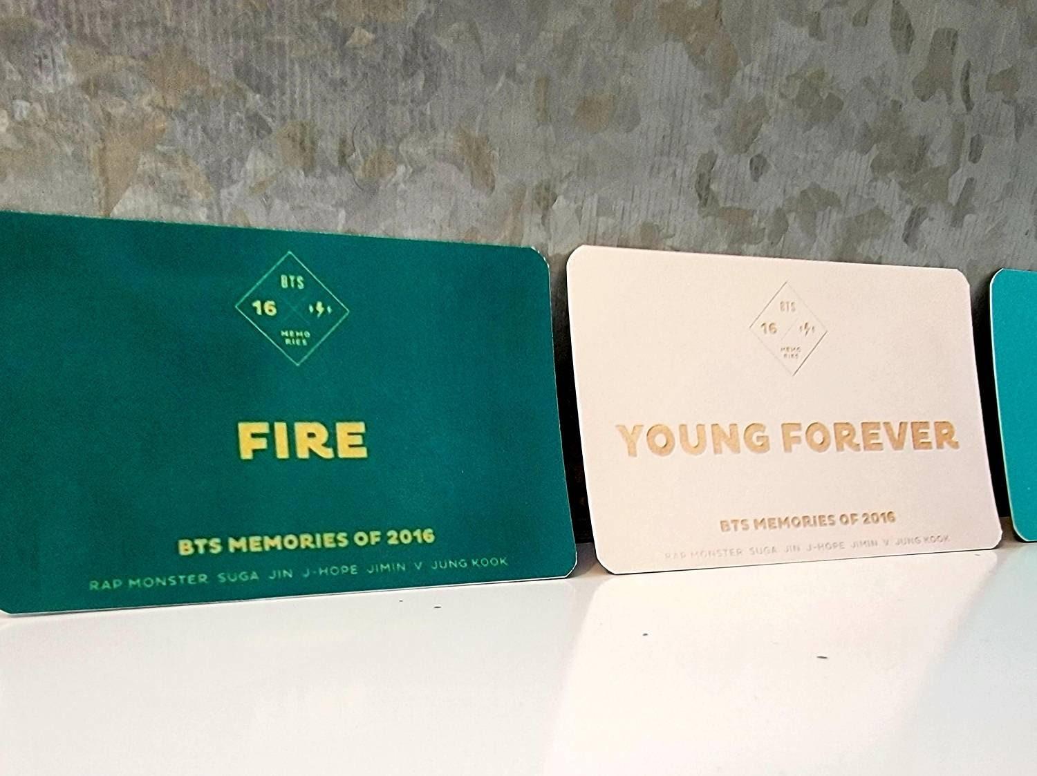 BTS Memories 2016 Photocards