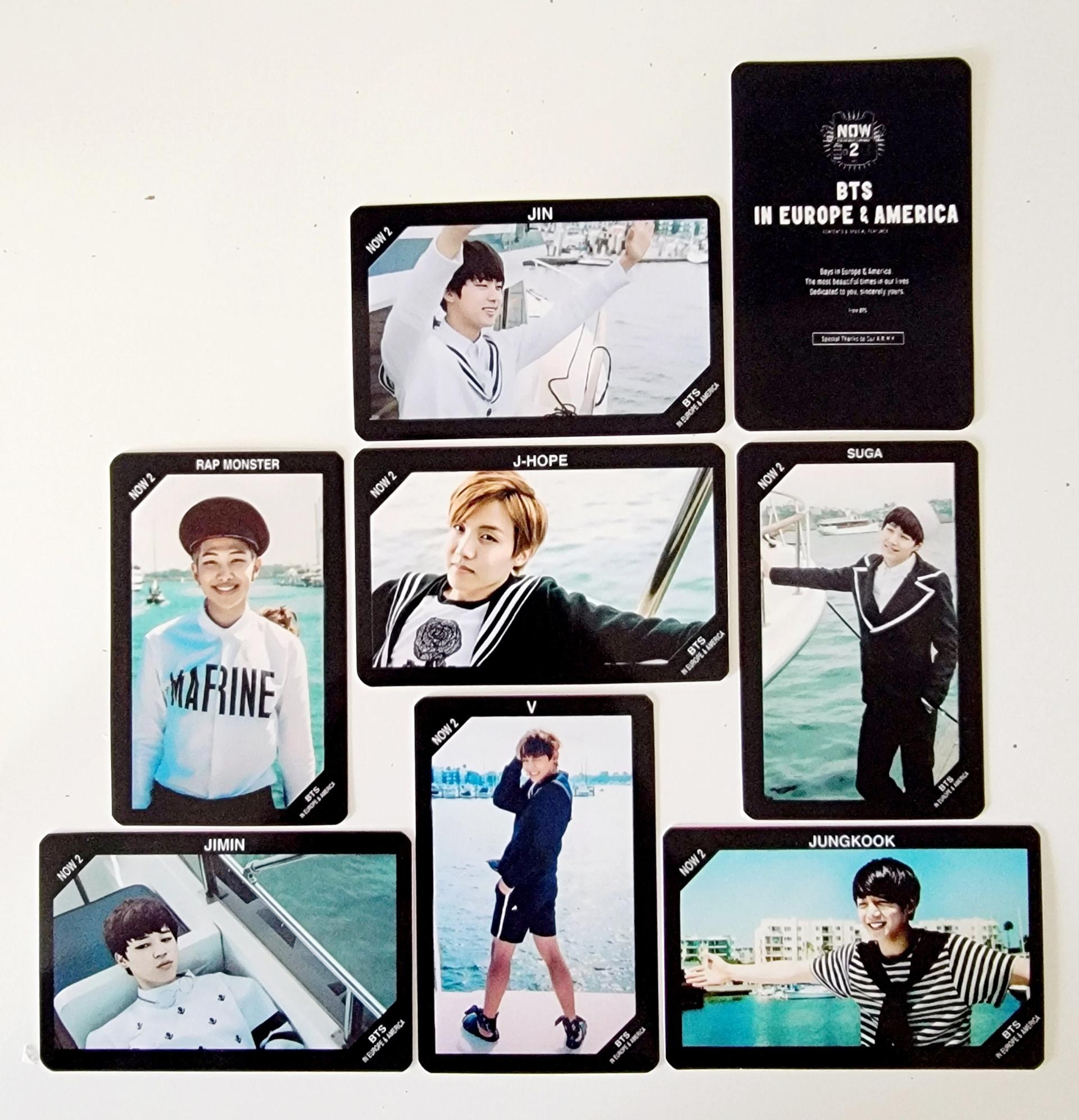 BTS NOW 2 Europe & America Photocards