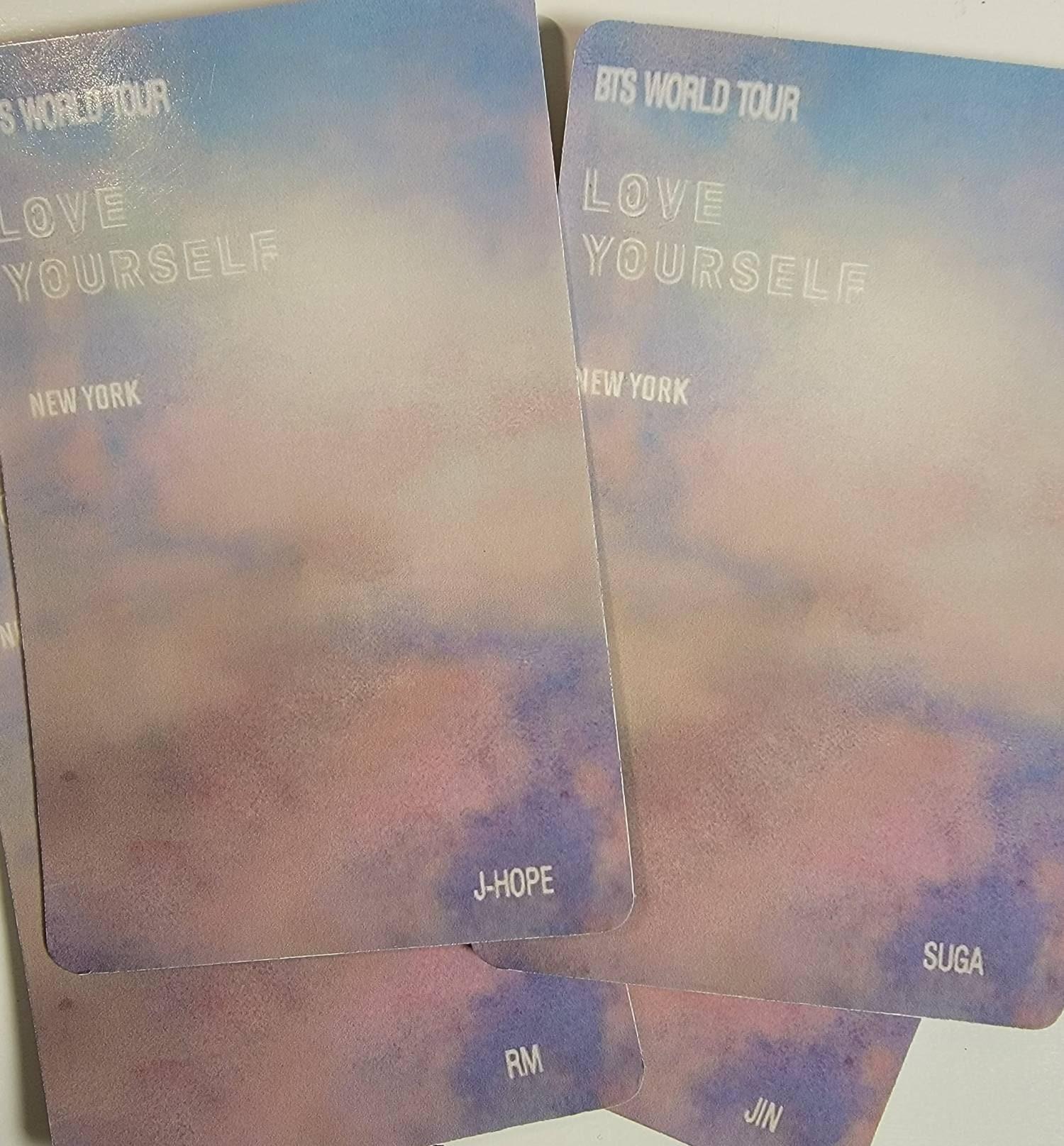 Love Yourself World Tour NEW YORK DVD photocards