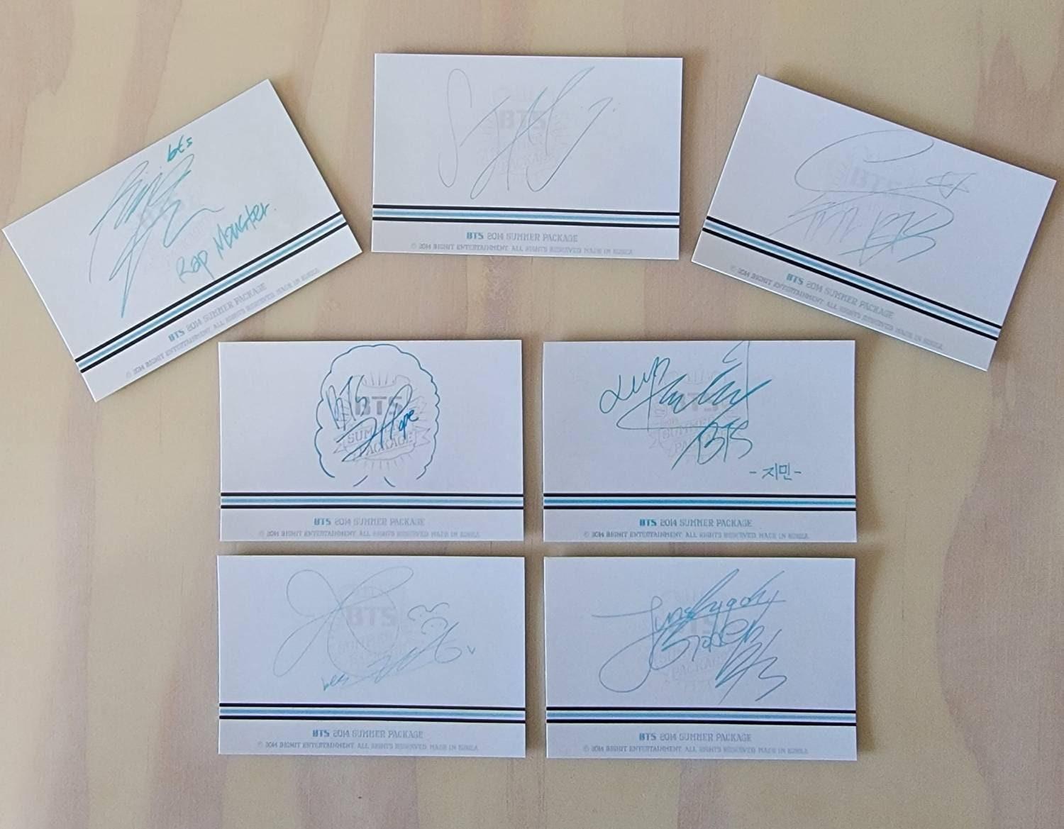 BTS Summer Package 2014 Photocards