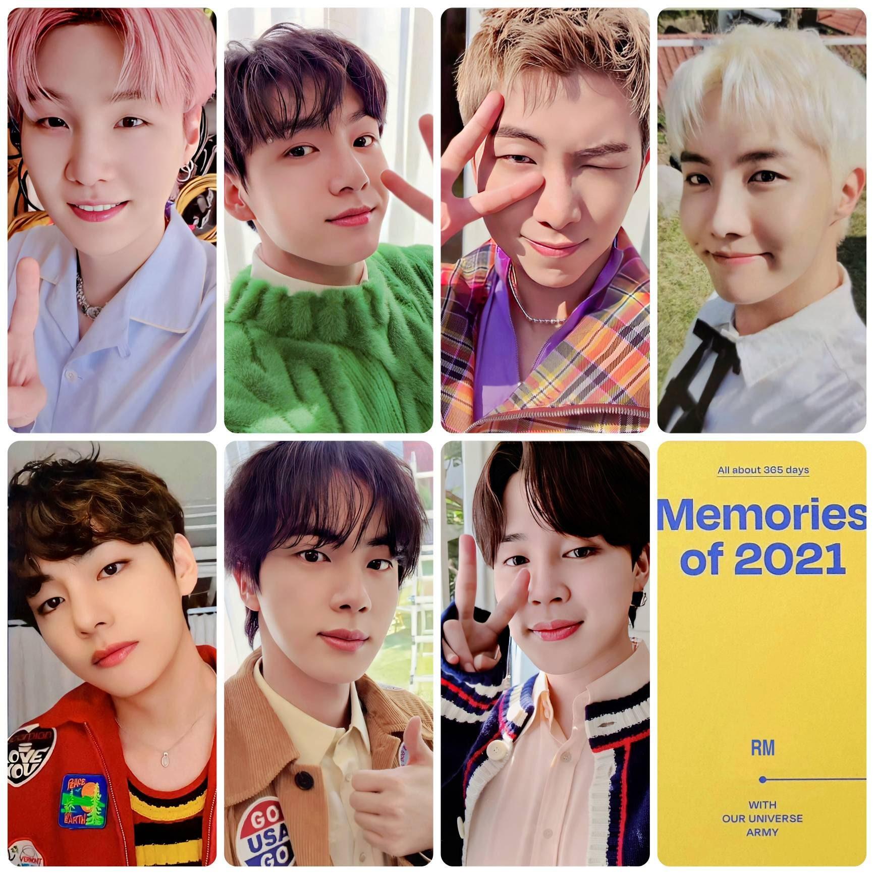 BTS Memories 2021 Blu ray Photocards