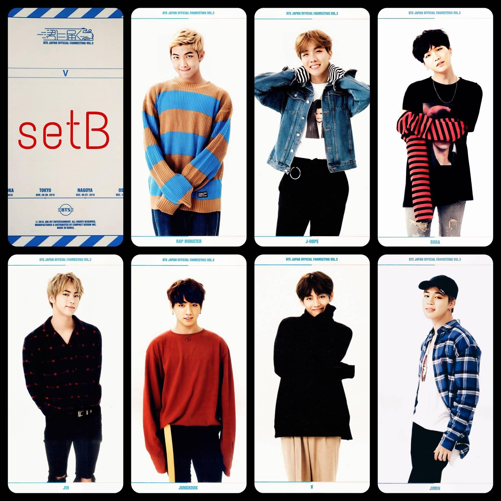 BTS - Japan Fan Meeting VOL 3 Scrapbook Mini Posters