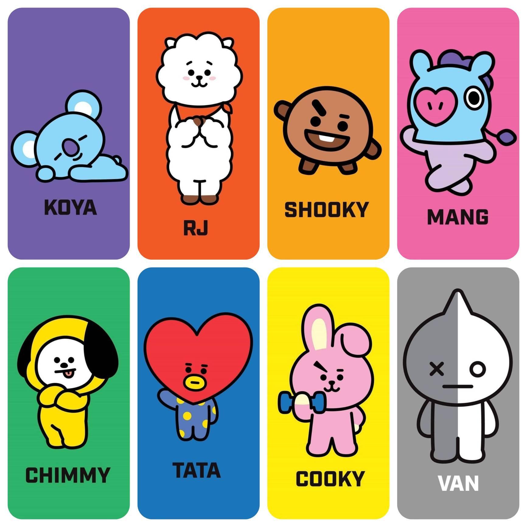 BTS BT21 Photocards