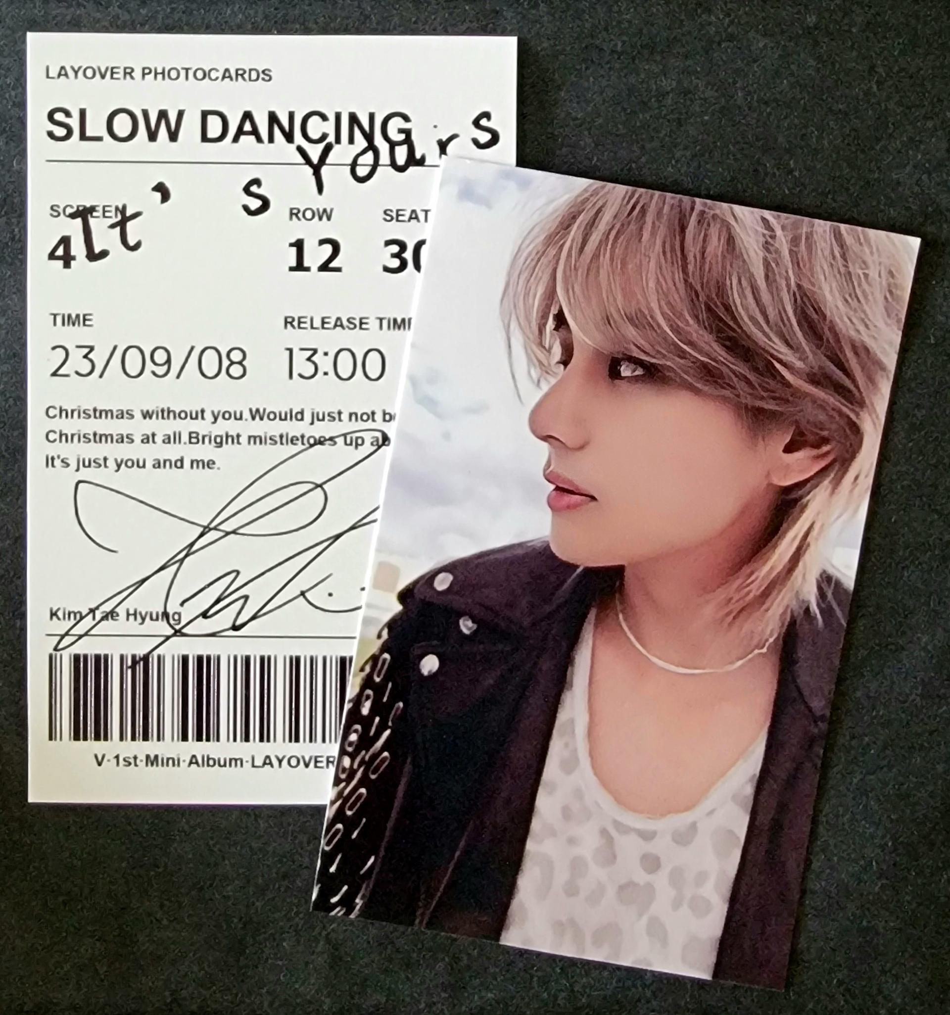 V - Layover : Purple Photocard Set