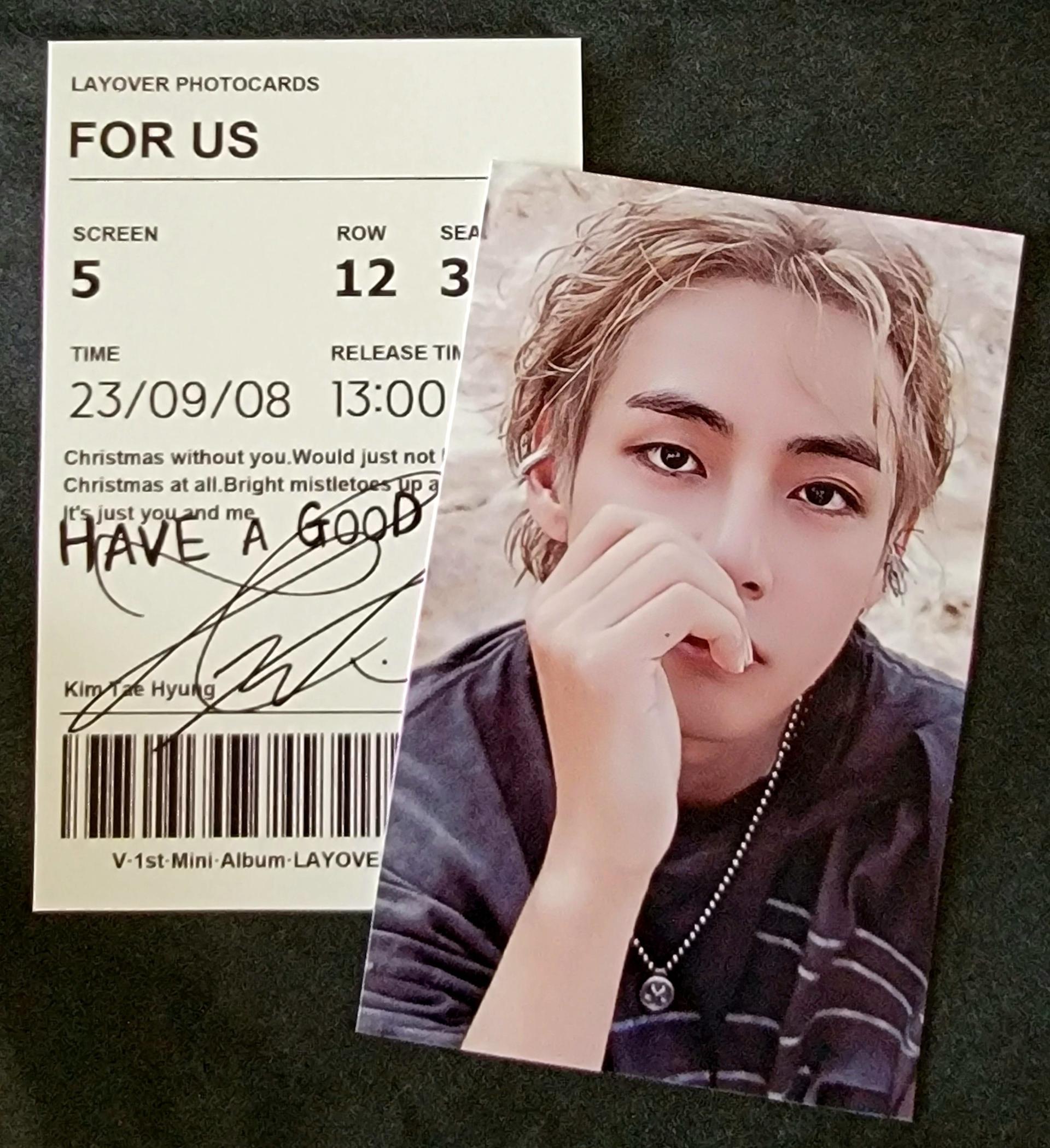 V - Layover : Green Photocard Set