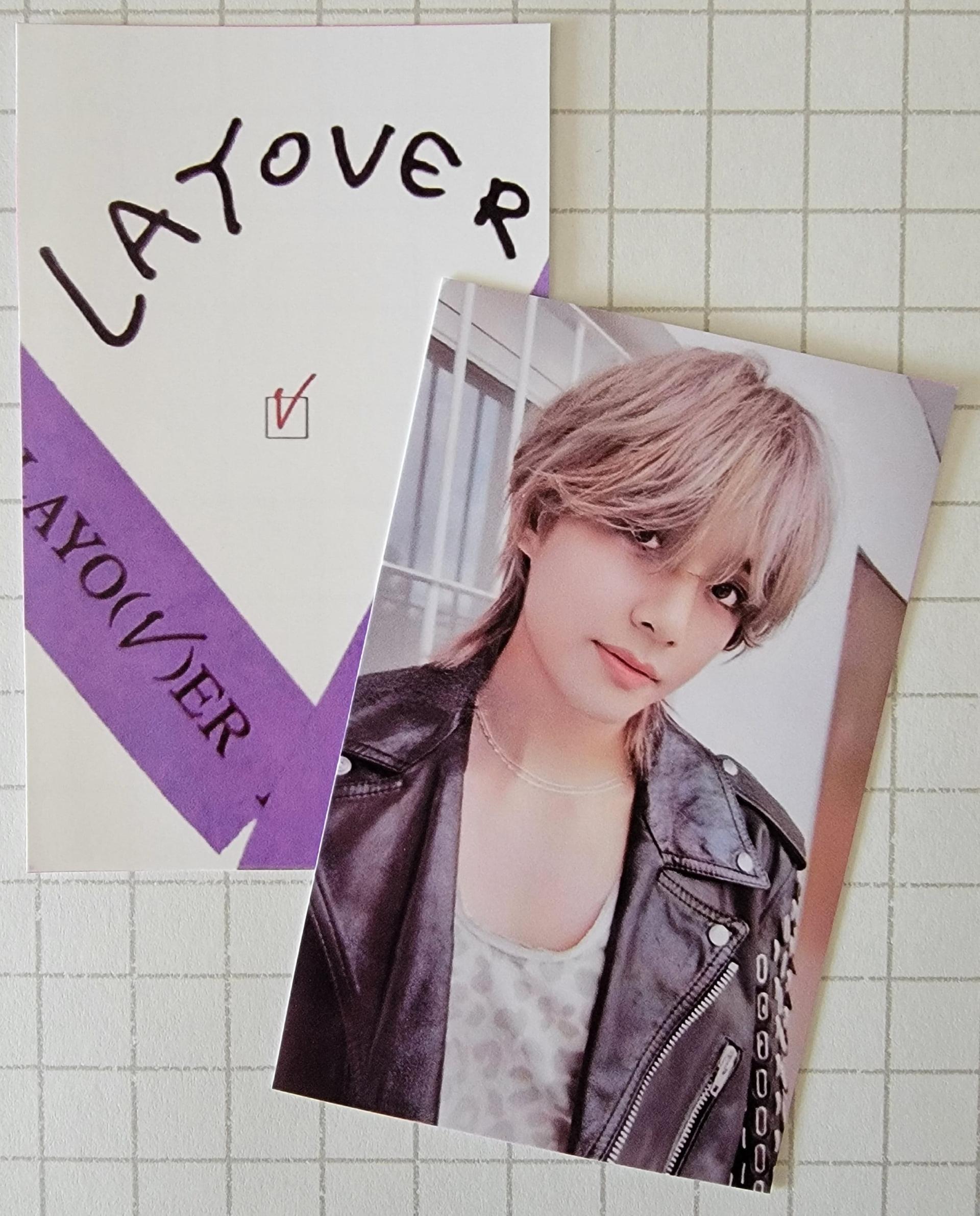 Taehyung - Layover : Powerstation Lucky Draw Photocards