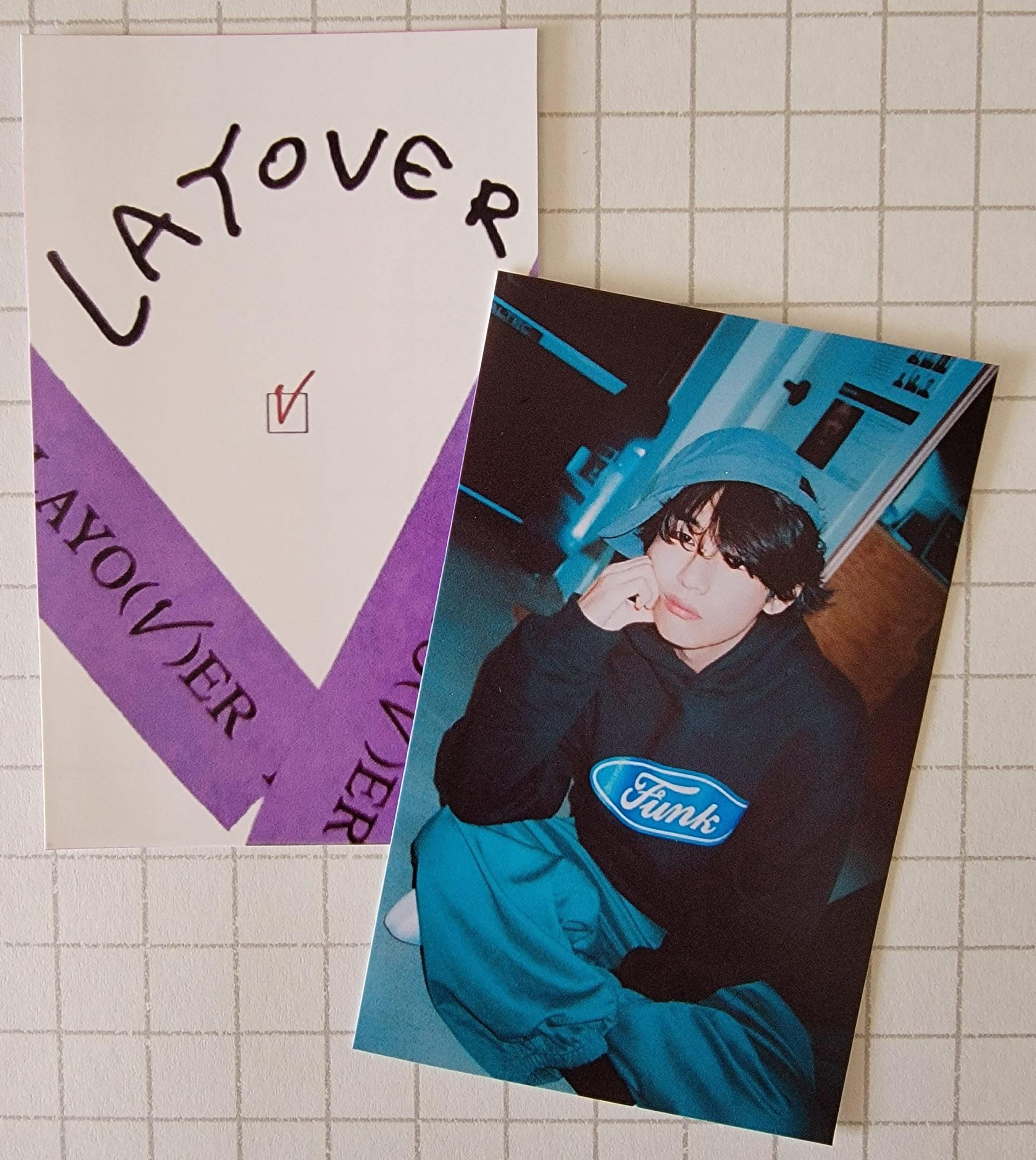 Taehyung - Layover : Powerstation Lucky Draw Photocards