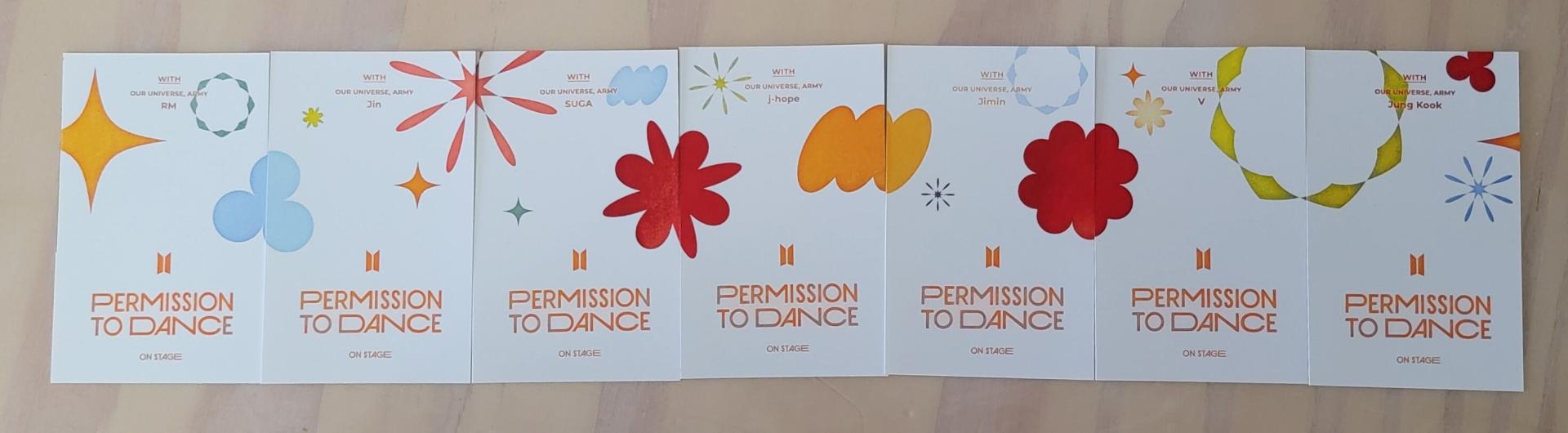 BTS - Permission to Dance DVD Photo Cards