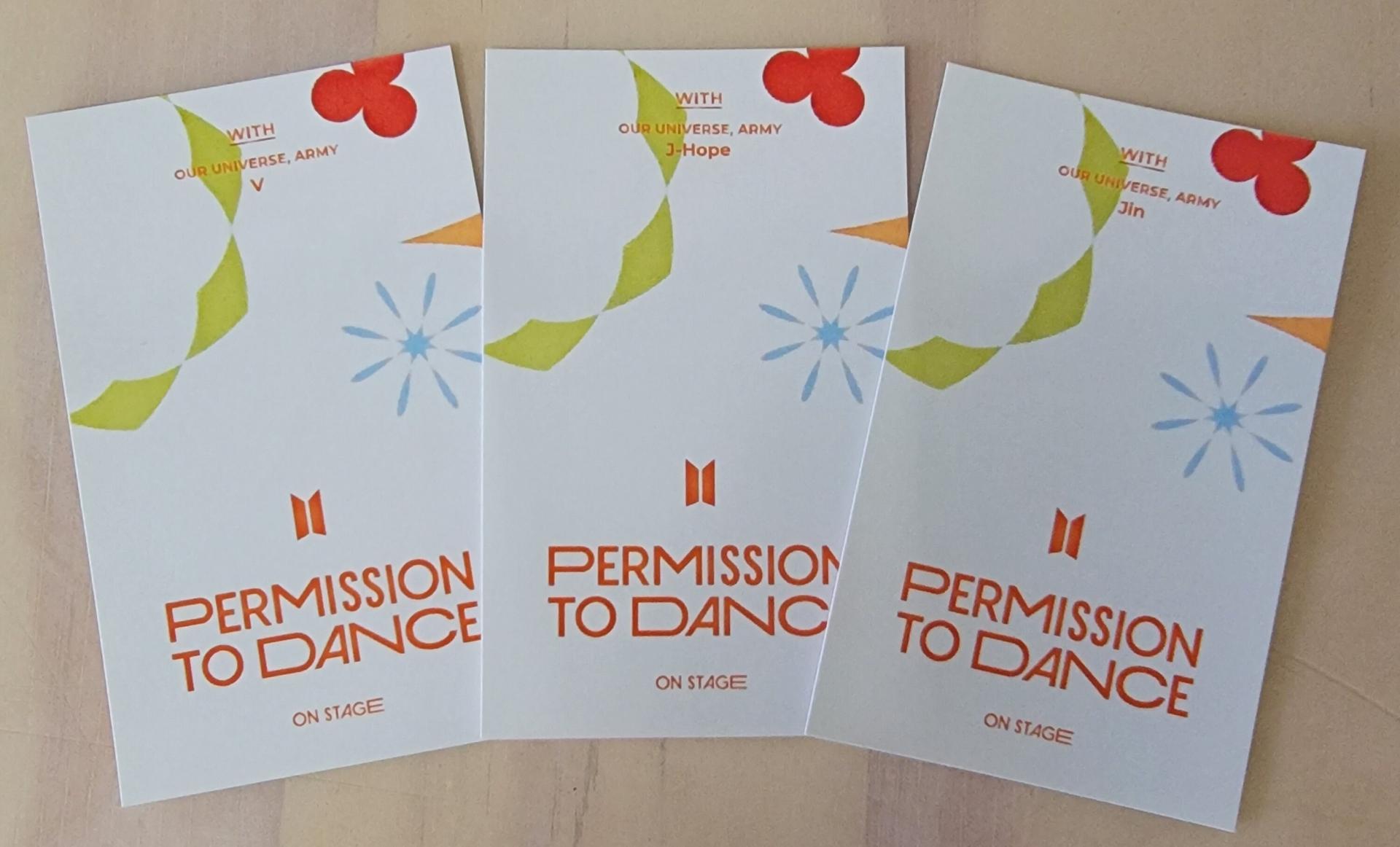 BTS - Permission to Dance DVD Photo Cards