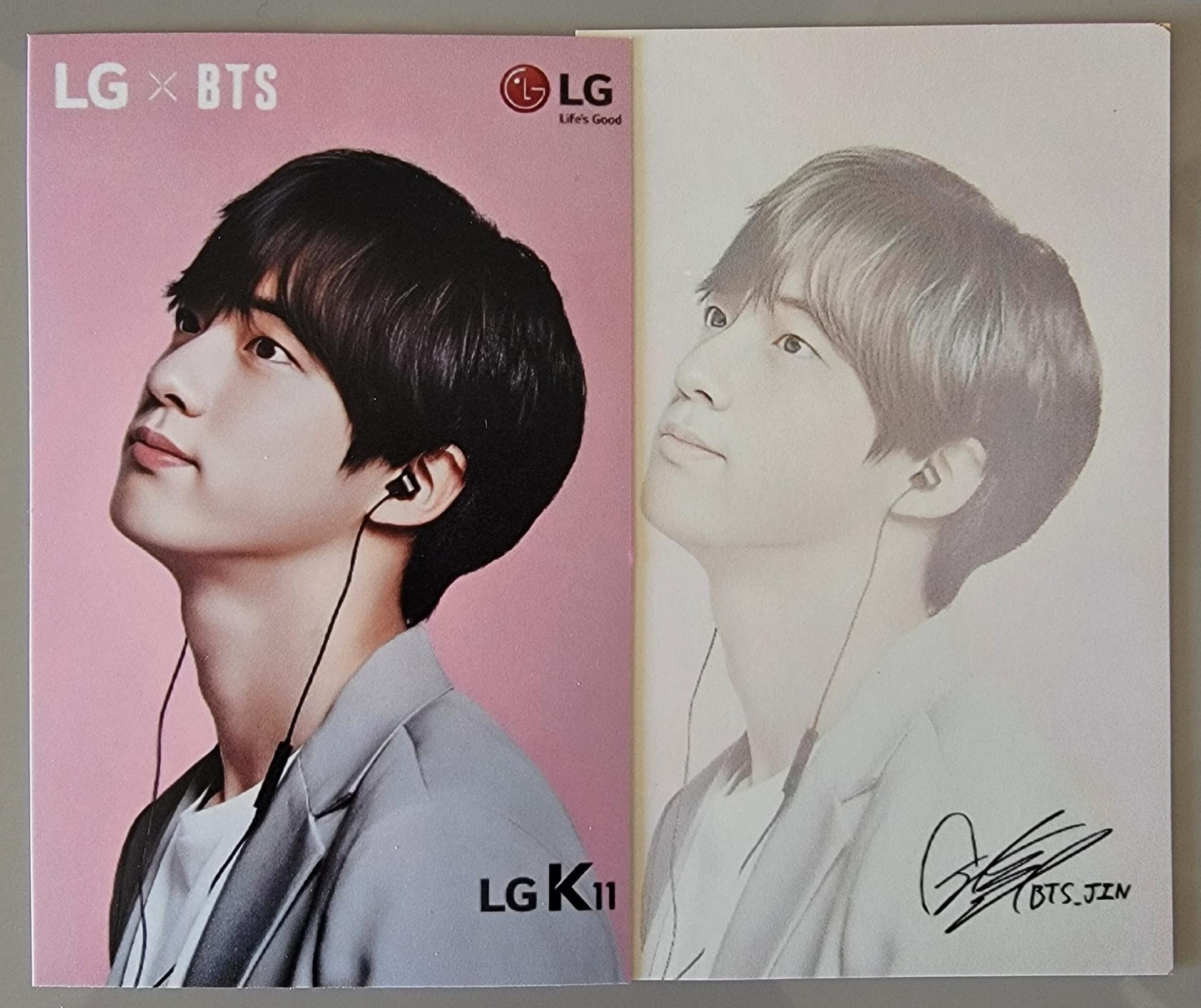 BTS x LG K11 Photo Cards 2018