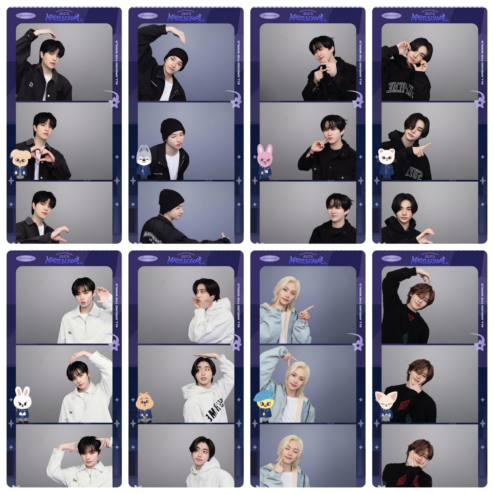Stray Kids Magicschool 4th fanmeeting Photoism Strips | Stay DeLulu!