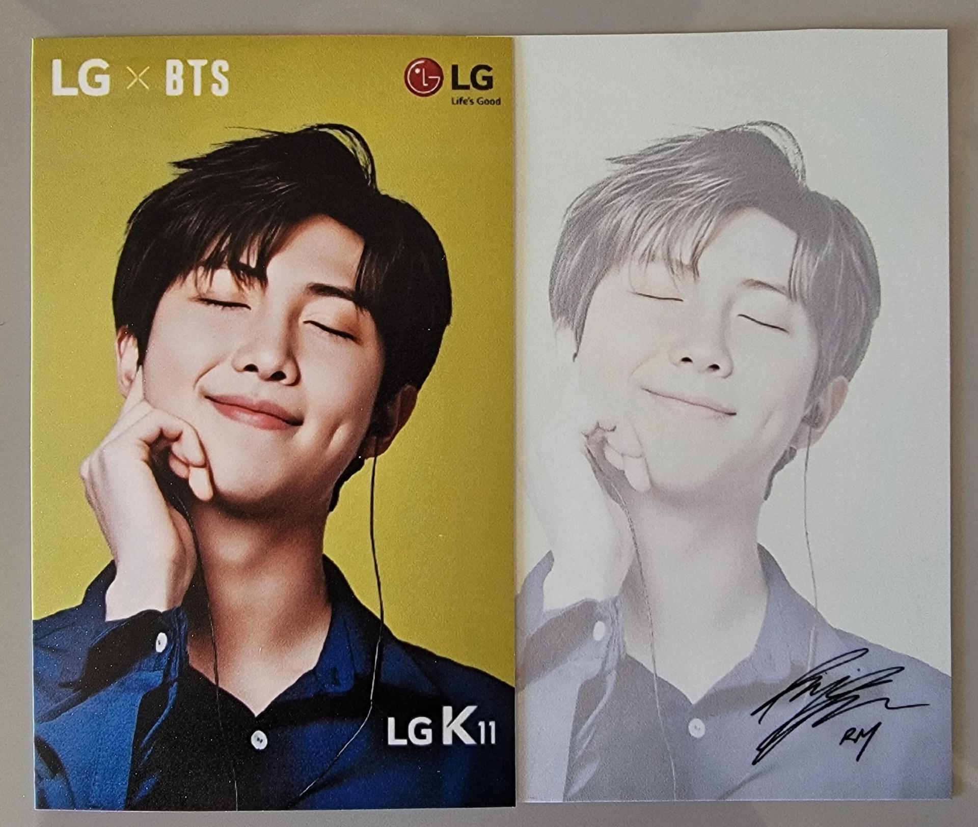 BTS x LG K11 Photo Cards 2018