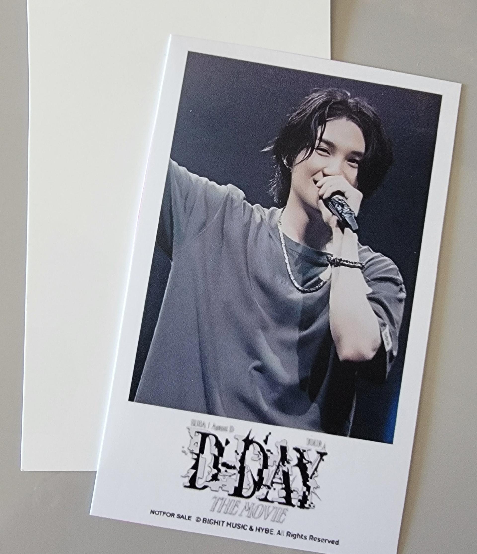 Yoongi - DDay Movie Photo Cards