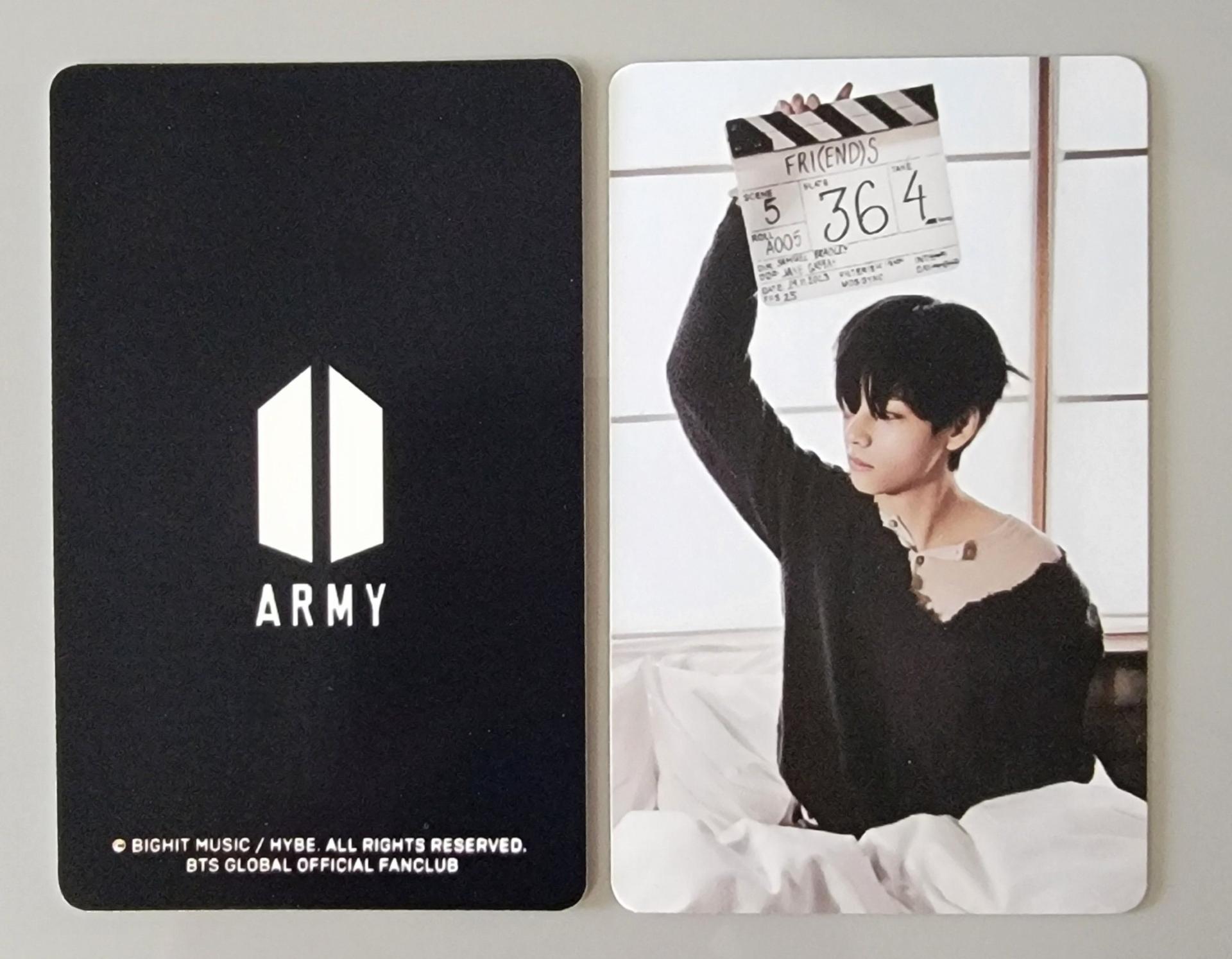 FC 抽選 BTS V FRI(END)S 公式フォトカード Taehyung : Japan FC Lottery fri(end)s Photo Card | Stay DeLulu!