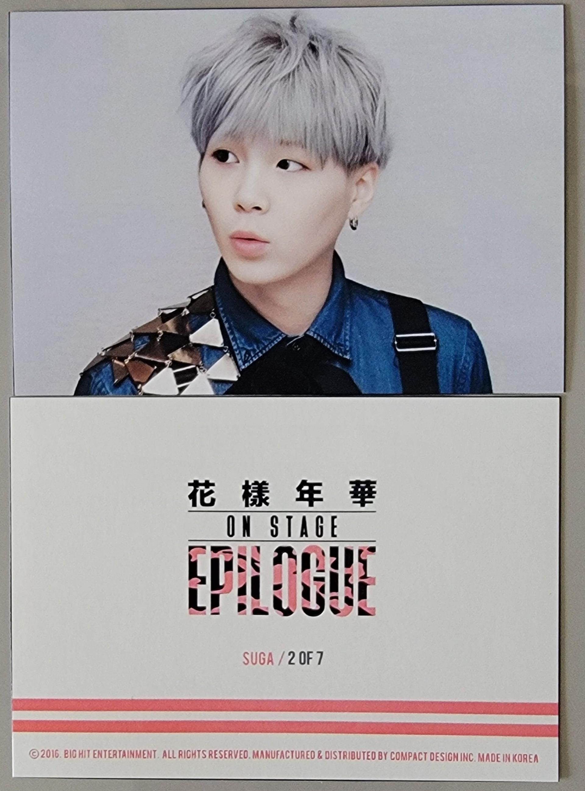 Yoongi - HYYH On Stage Epilogue Concert Mini Photo Cards