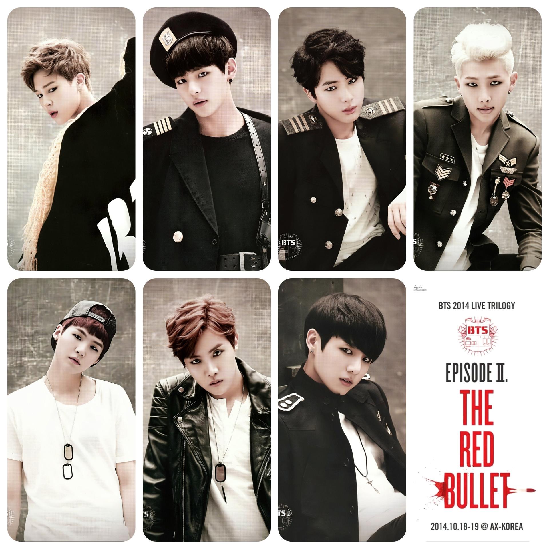 BTS - Red Bullet Hello Session Postcards