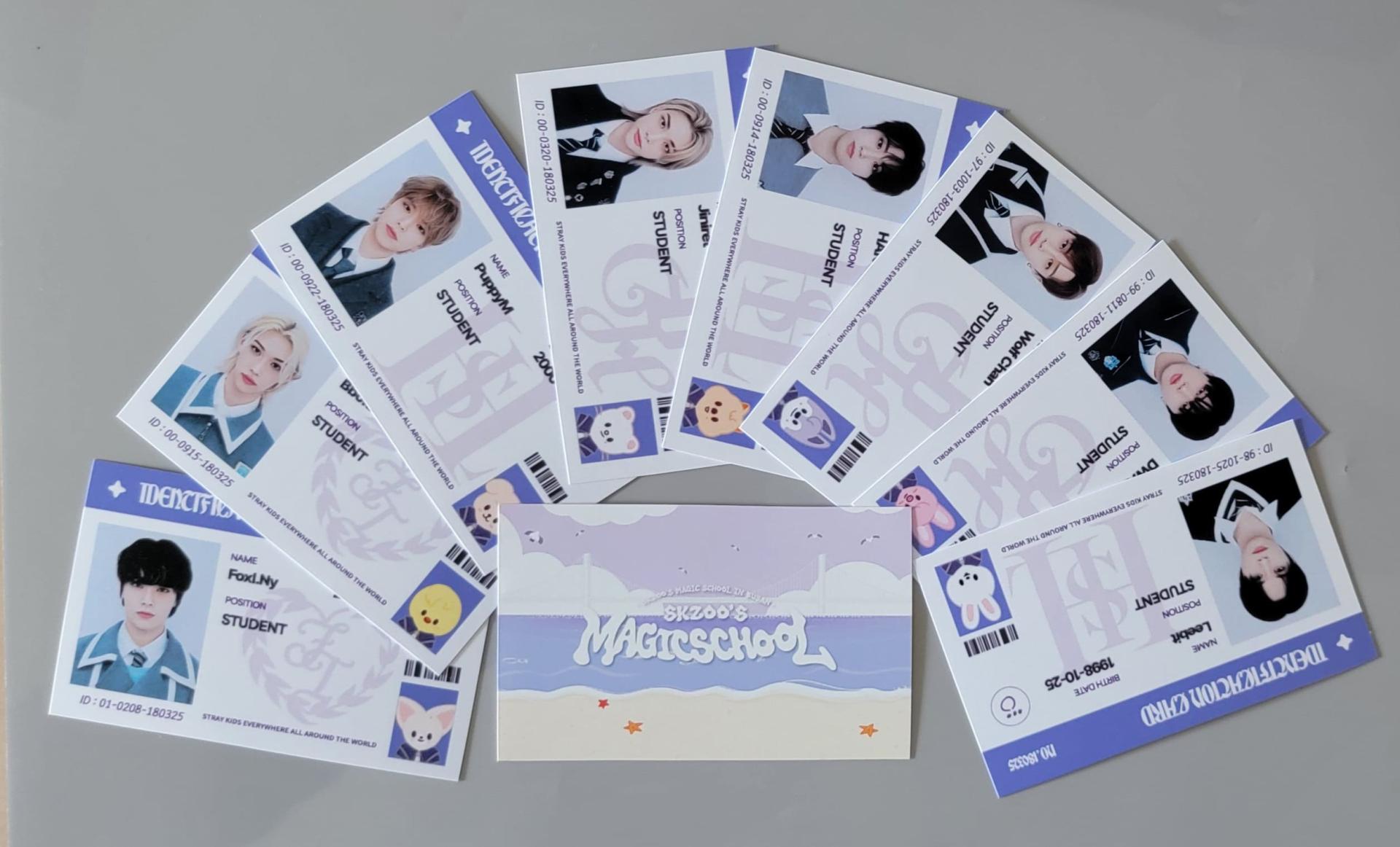 SF9 インソン  NEOZ SCHOOL   ID トレカ Stray Kids - Magic School 4th fanmeeting ID Cards photocards