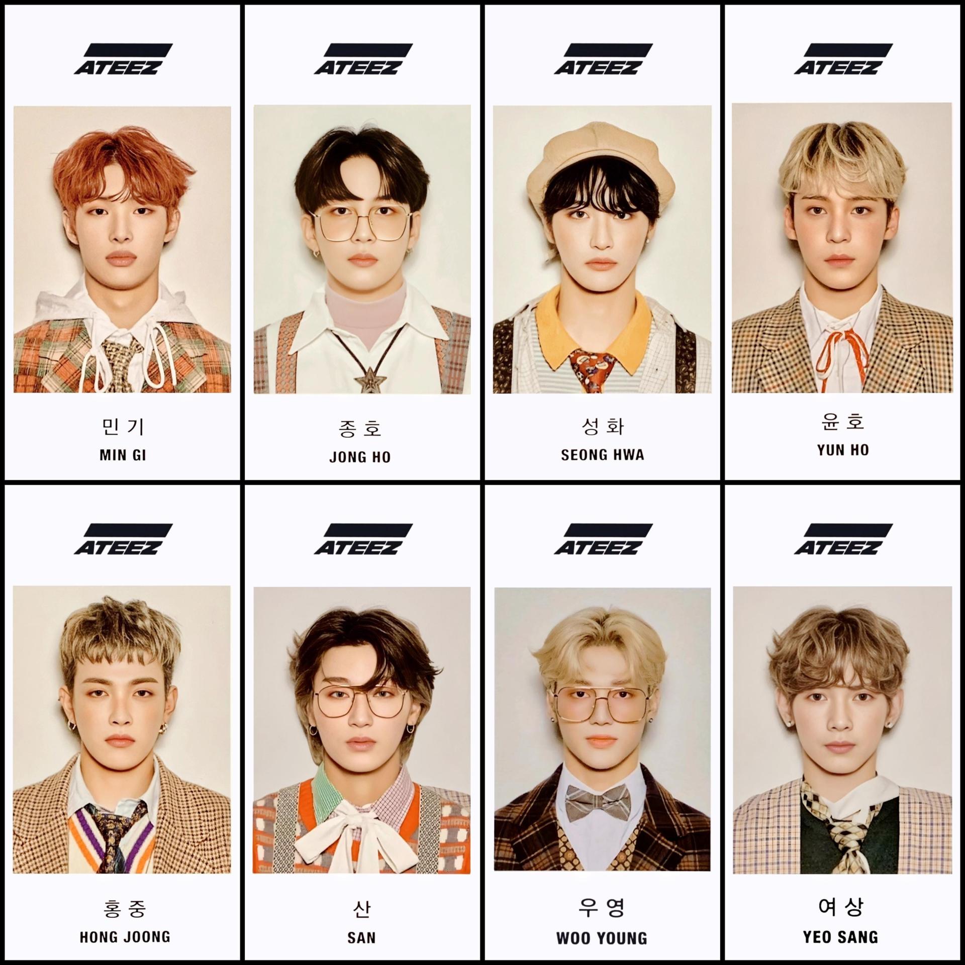 ATEEZ Seasons Greeting 2020 ID Photocards | Stay DeLulu!