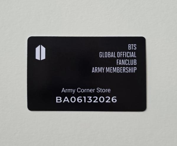 BTS - 2026 Personalized Membership Card