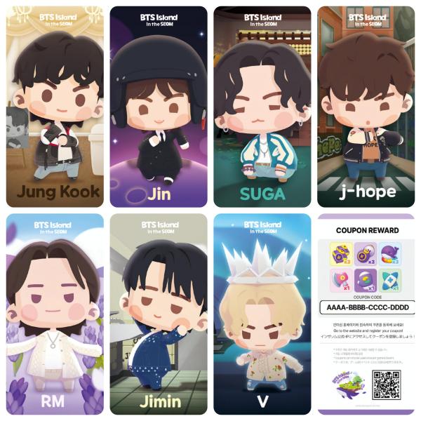 BTS Island Ver 2 Solo Photocards