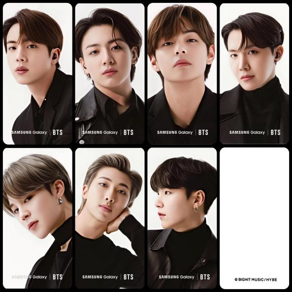 BTS x Samsung Galaxy S21 Latin America Edition Photo Cards  