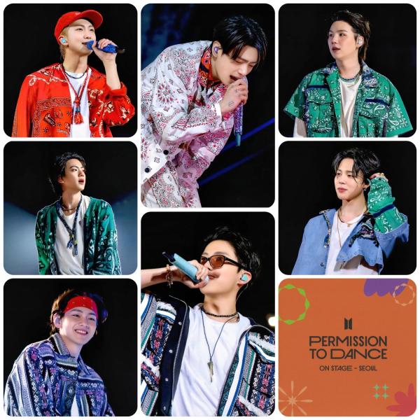 BTS - Permission To Dance Live On Stage Seoul QQ Postcards 