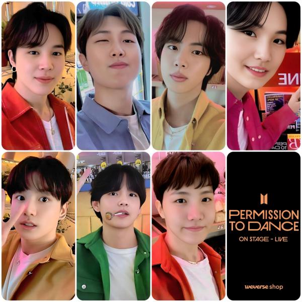 BTS - Permission To Dance On Stage Live - WV Global Photocards