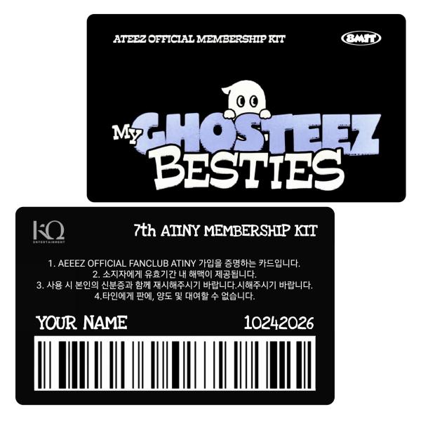 ATEEZ Personalized 7th Membership Kit Ghosteez Besties Photocards 2026