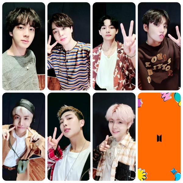 BTS Permission To Dance Selfie Photo Cards