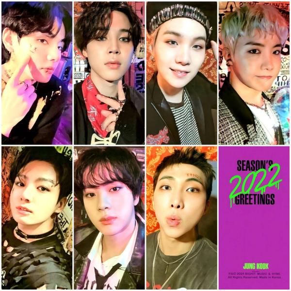 BTS Seasons Greetings 2022 Photocards 