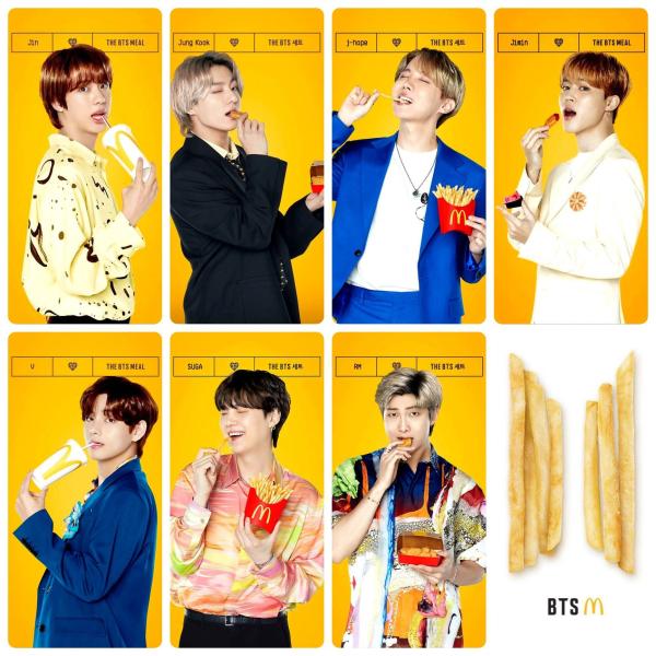 BTS  McDonalds Photocards