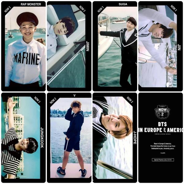 BTS NOW 2 Europe & America Photocards