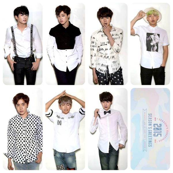 BTS Seasons Greetings 2015 Scheduler PC Set