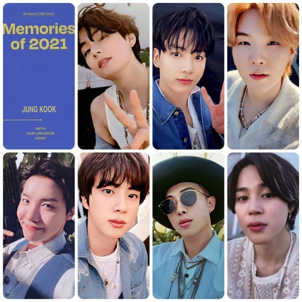 BTS - Memories 2021 DVD Photocards