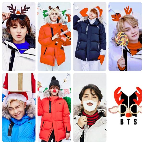 BTS x Puma - 2017 Christmas Photocards