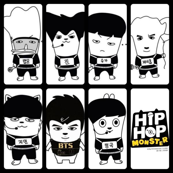 BTS - Hip Hop Monster Photocards