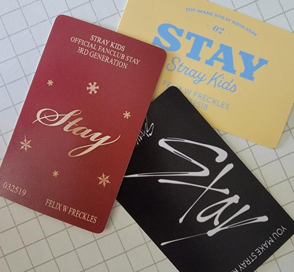 Stray Kids Personalized Stay Membership cards
