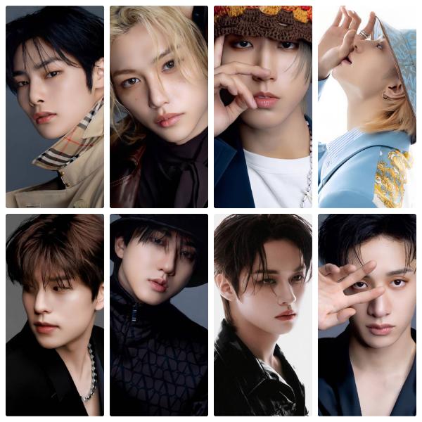 Stray Kids X Bazaar photocards