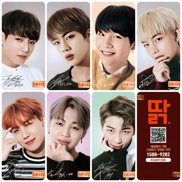 BTS - BBQ Photocards