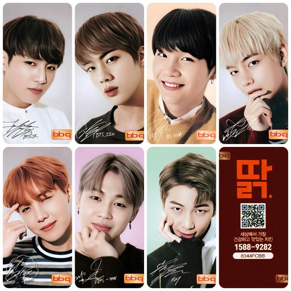 BTS BBQ Photocards