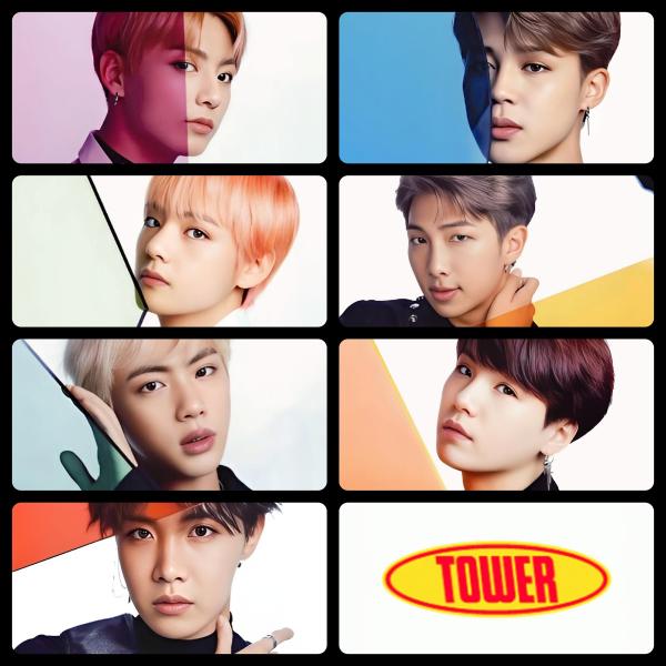 BTS - Fake Love-Airplane 2 Shibuya Tower Records Photocard Set