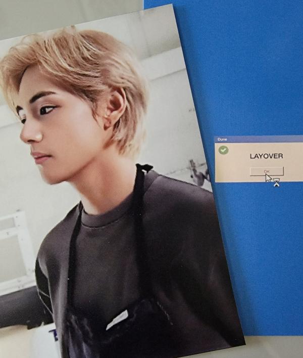 Taehyung, Layover -  Merch Photo Card