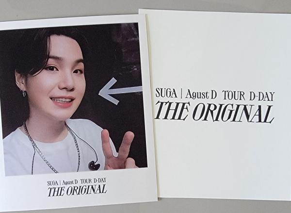 Yoongi - D-DAY Polaroid photocard
