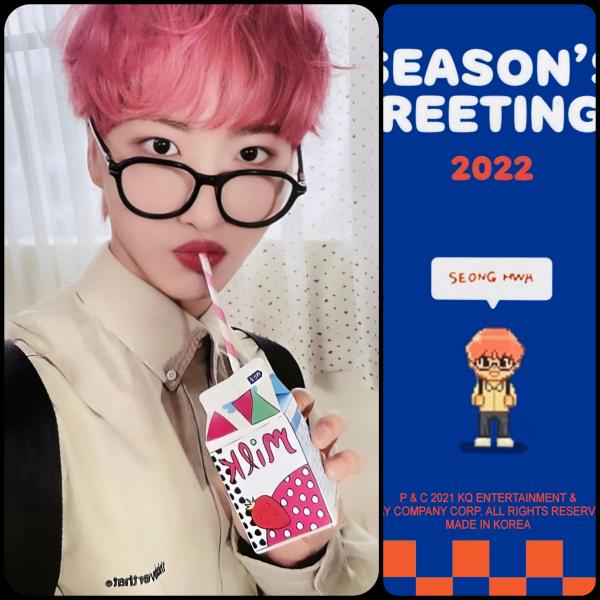 ATEEZ Seonghwa Seasons Greeting 2022 DVD Photocards