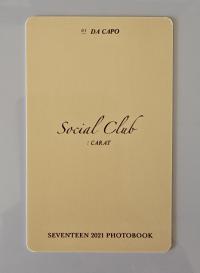 Seventeen Mingyu - Social Club Photocard