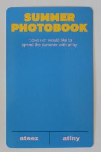 ATEEZ Summer Photobook 2022 KQ Store Photocards