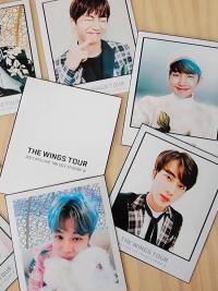 BTS - Wings Tour polaroid style Photocards