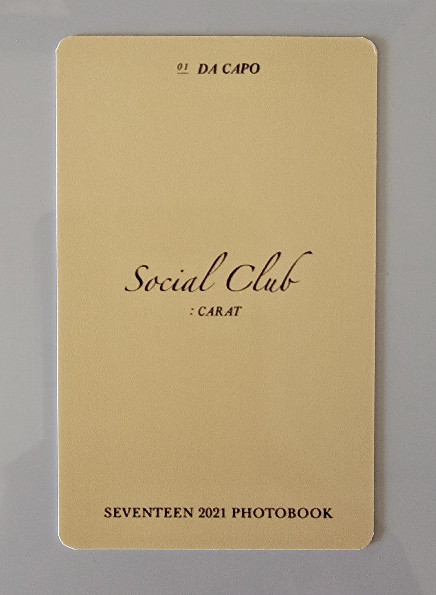 Seventeen Mingyu - Social Club Photocard