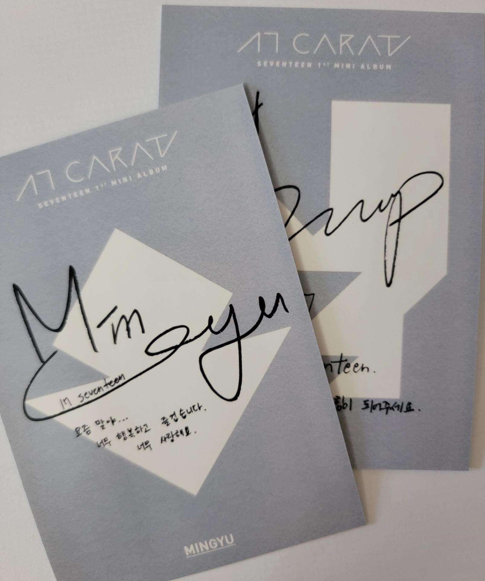 17 : First Mini Album Postcards - Dark Version 